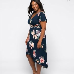 FORTUNE + IVY
Irene Faux Wrap Brushed Knit
Maxi Dress | 2X